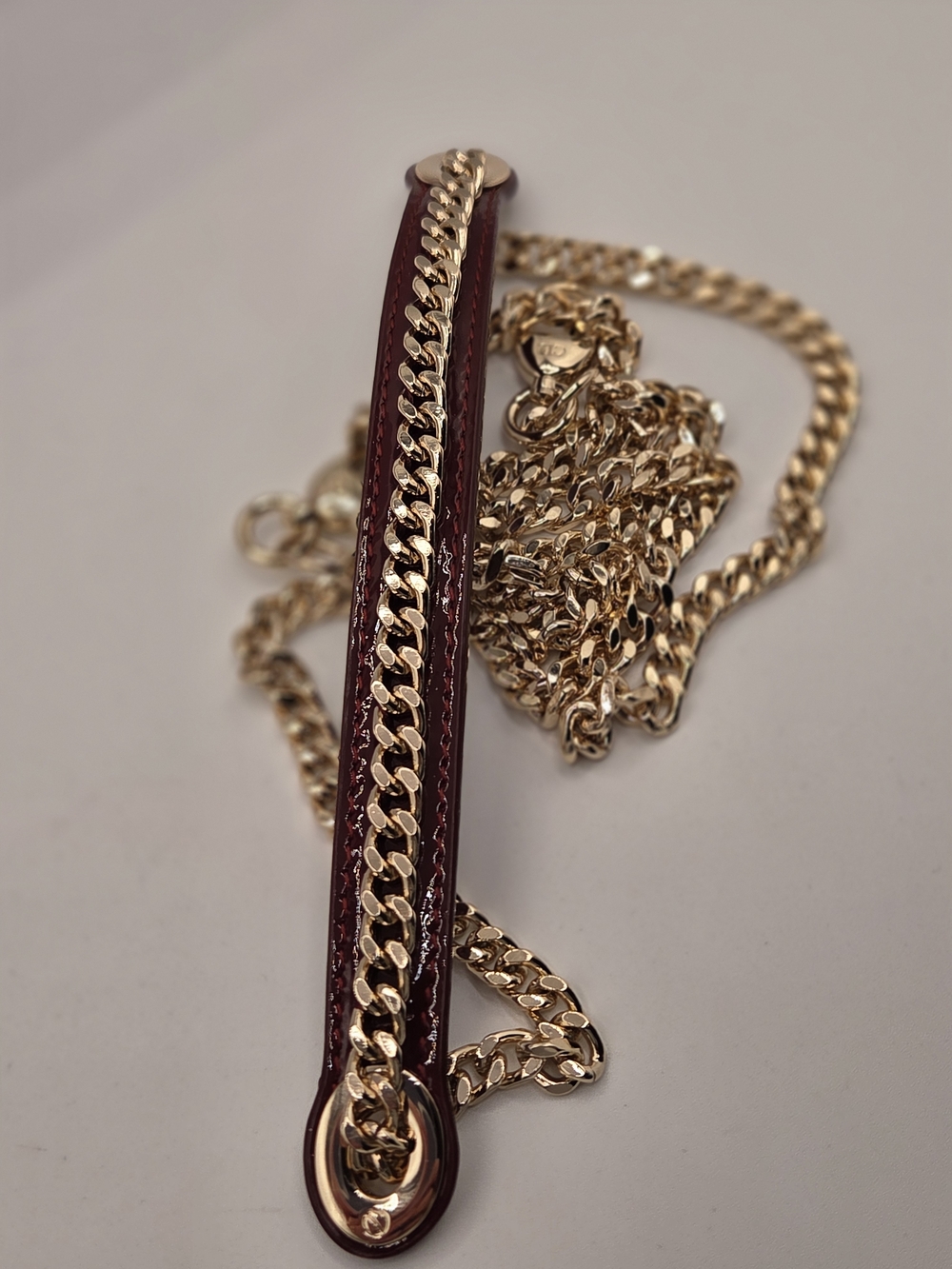 Authentic Christian Dior Mini Lady Dior Bag - Burgundy Patent Cannage GHW - Picture 12 of 16